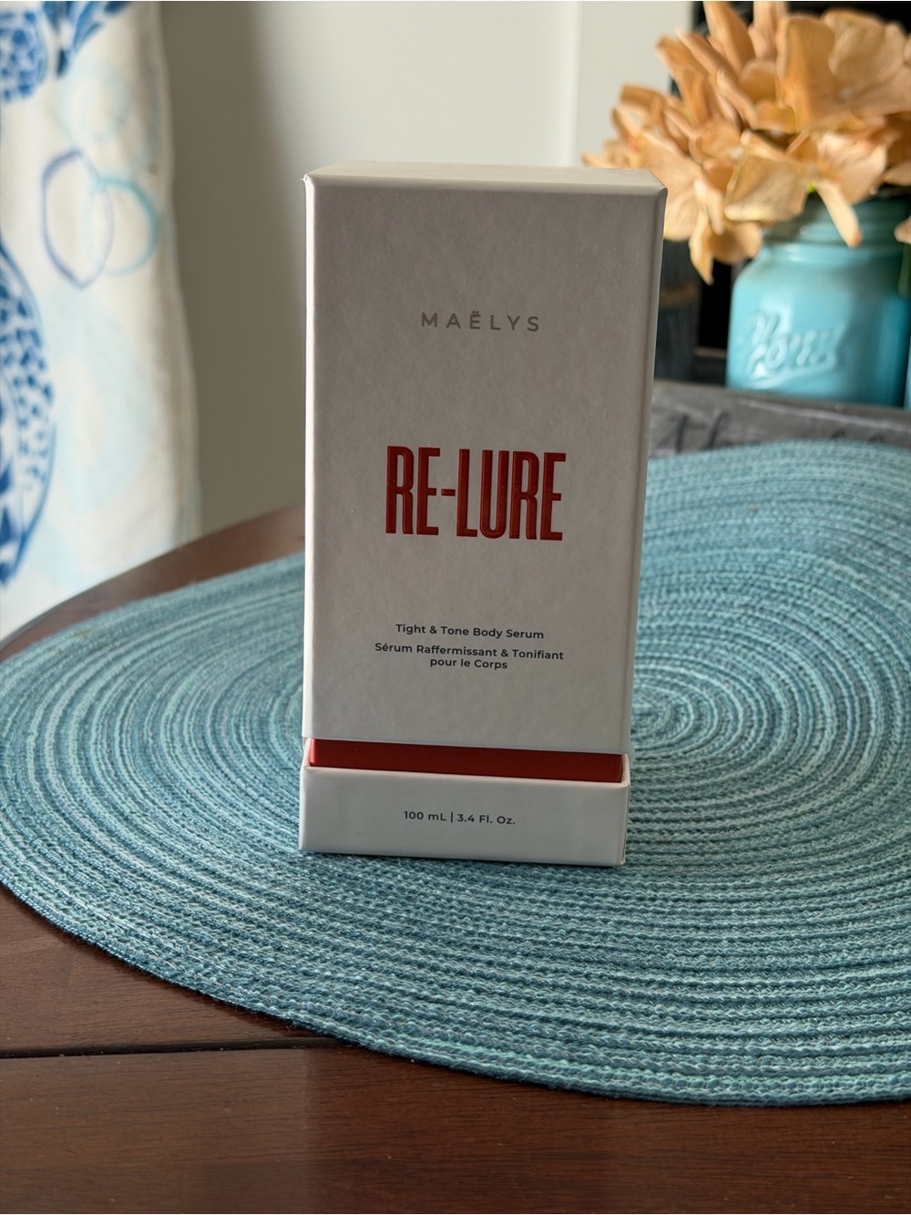 RE-LURE Tight & Tone Body Serum — White with Red Accent